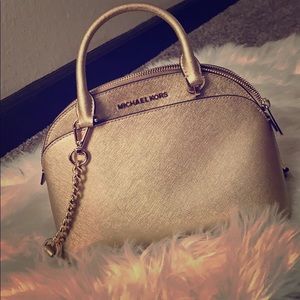 Gold Michael Kors purse